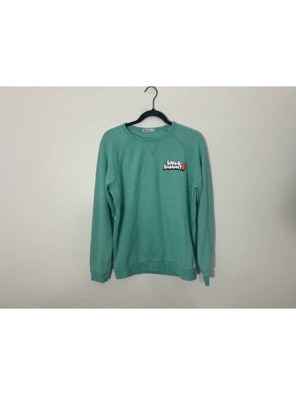 Marine Layer Snoo Summit Sweatshirt Size Medium Seafoam Green